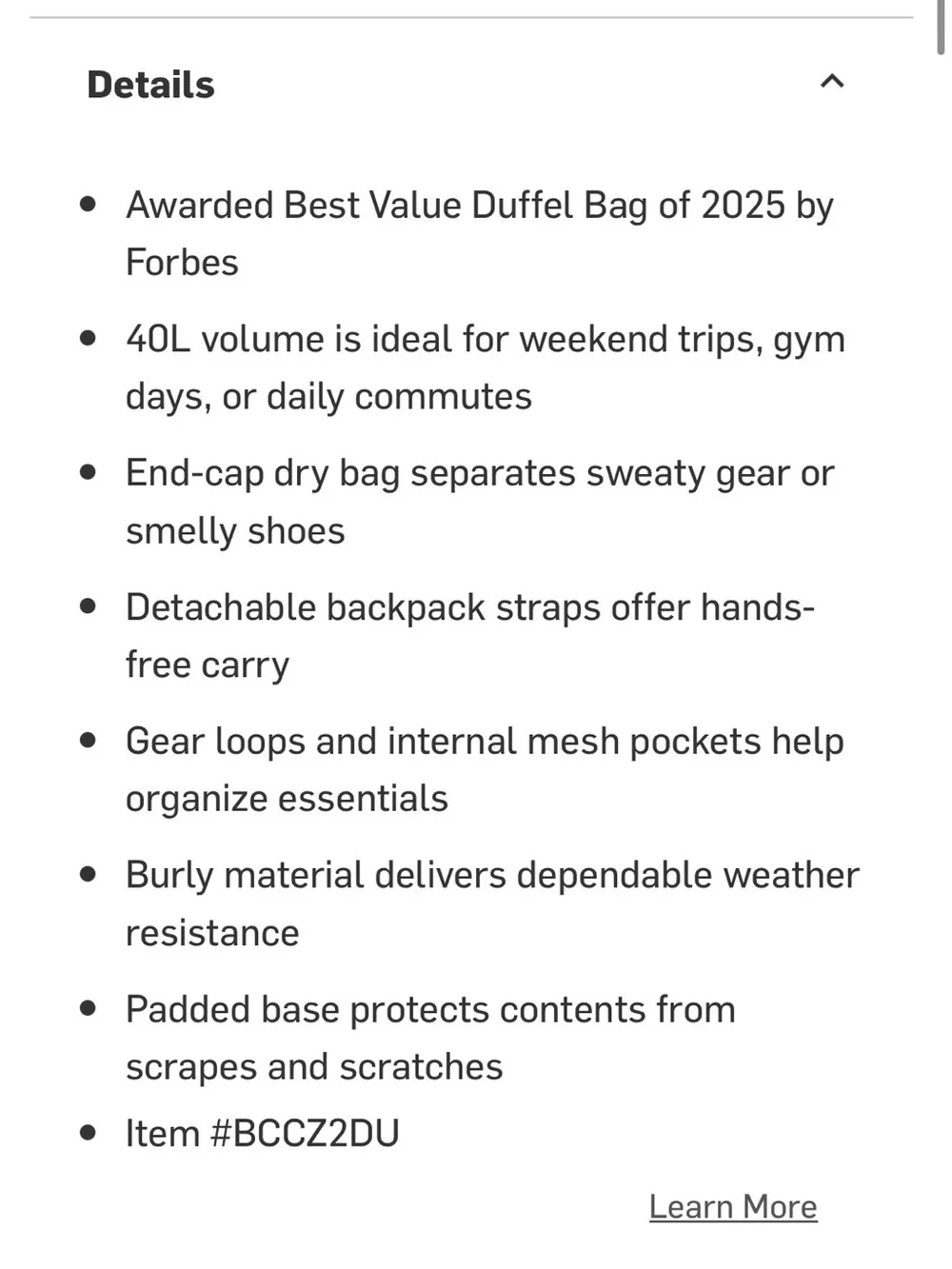 All Around 40L Duffle